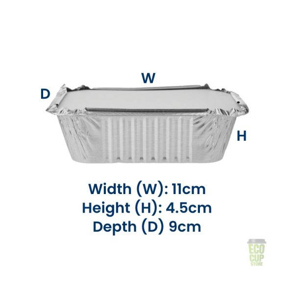 Aluminium rectangular container