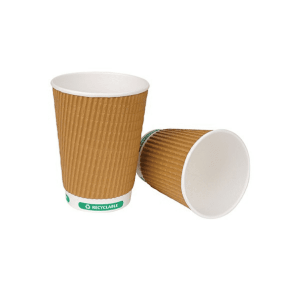 Biodegradable triple wall cup