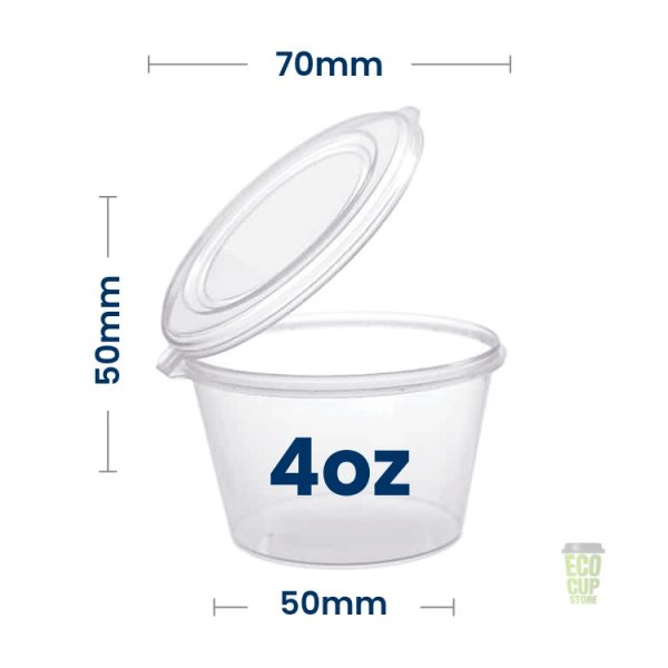 Heavy duty portion cups (lids included)