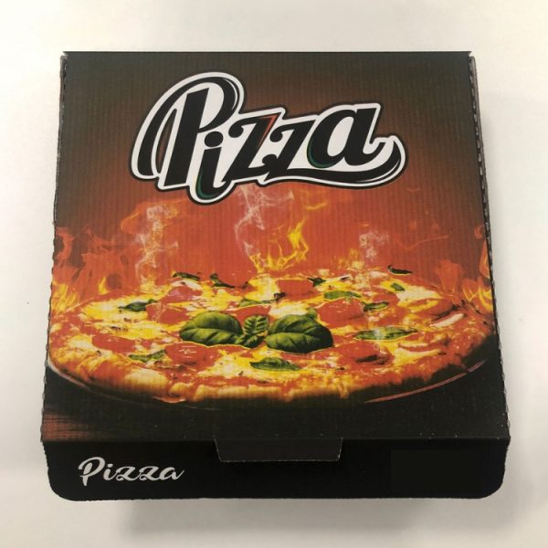 Printed Pizza Box on Kraft - Image 2