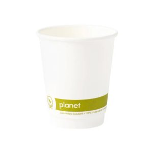 Single Wall Planet PLA White Paper Cup