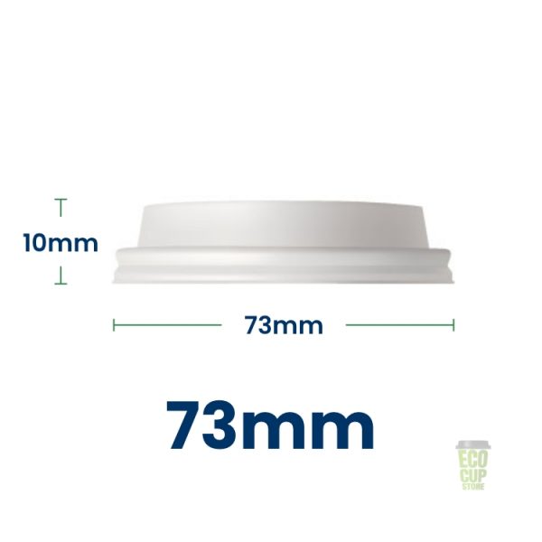 White Polystyrene Plastic Sup Thru Lid