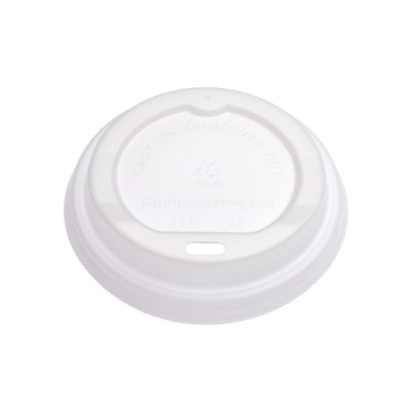 White Polystyrene Plastic Sup Thru Lid