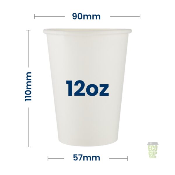 White Single Wall Cups - Image 7