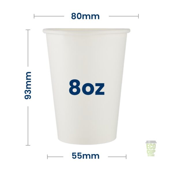 White Single Wall Cups - Image 6