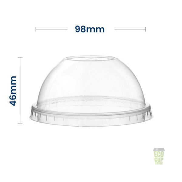 20-24oz Dome PET Lid with Straw Hole - Image 3